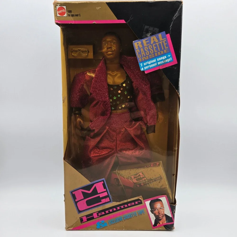 Vintage 1991 Mattel MC Hammer Doll NIB With Real Exclusive Cassette Tape Mattel